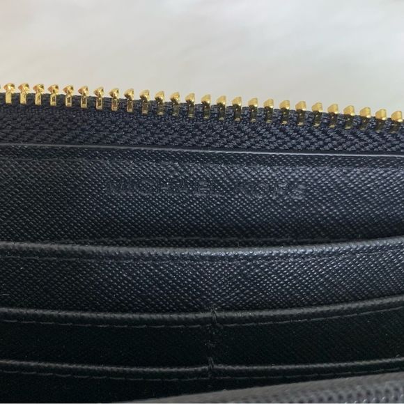 Michael Kors Black Leather Large Wallet - Picture 3 of 8